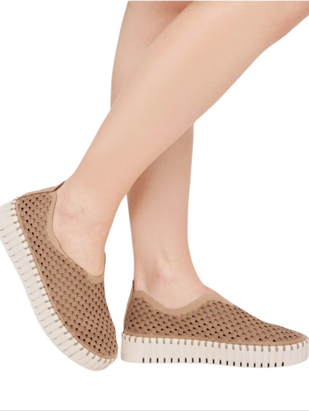 Ilse Jacobsen Hornbaek Tulip 3373 Platform Sneakers Latte